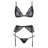 Kissable - set lenjerie (negru) - L/XL
