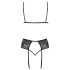 Set lenjerie sărutabil (negru) - L/XL