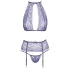 Kissable - set lenjerie din dantelă (mov) - L/XL