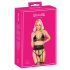 Sărutabil - set sutien cu curea talie (negru) - L/XL