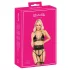 Sărutabil - set sutien cu curea talie (negru) - L/XL