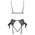 Kissable - set sutiene brodate roz-mov (negru) - L/XL