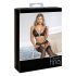 Set lingerie negru deschis încântător Abierta Fina