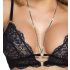 Set Sutien Dantelă Deschis Abierta Fina (negru) - M