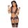 Cottelli Bondage - set lenjerie și cătușe (negru-violet) - XL