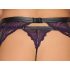 Cottelli Bondage - set lenjerie și cătușe (negru-violet) - XL
