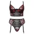 Cottelli Plus Size - set de sutien ajustabil (roșu)