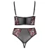 Cottelli Plus Size - set de sutien ajustabil (roșu)