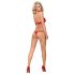 Set Obsessive 838-SET-3 - Sutien din dantelă cu bretele (roșu) - L/XL