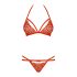 Set Obsessive 838-SET-3 - Sutien din dantelă cu bretele (roșu) - L/XL