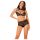 Obsessive Elizenes - set sutien transparent cu model (negru)