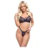 Cottelli Party - set lenjerie cu sutien tip corset - negru