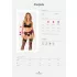 Obsessive Chemeris - set de sutien cu portjartier (negru)
