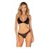 Obsessive - set lenjerie sutien - dantelă neagră - XL/XXL