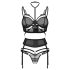 Obsessive Premisis - set lenjerie sexy - negru - L/XL