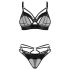 Obsessive - set lenjerie cu sutien cu bretele - negru