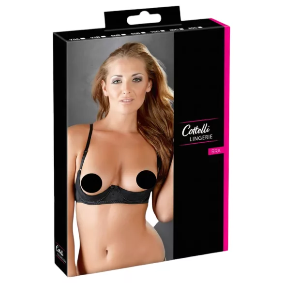 Cottelli - Sutien tip balconette - negru - 80C