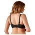Cottelli Plus Size - sutien push-up (negru) - 85E