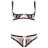 Cottelli - set lenjerie cu sutien decupat - dungi - 80B/M