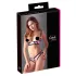 Cottelli - set lenjerie cu sutien decupat - dungi - 85B/L