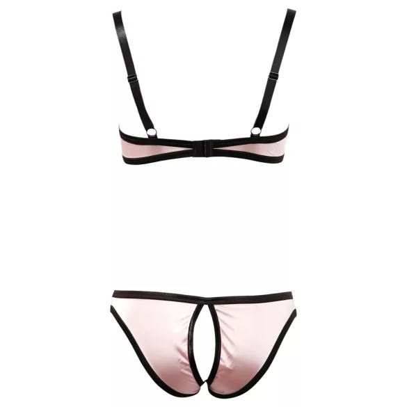 Cottelli - set lenjerie cu sutien decupat - dungi - 85B/L