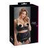 Cottelli Plus Size - sutien cu bretele și inel (negru) - 95D