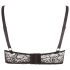 Cottelli Plus Size - sutien cu bretele și inel (negru) - 95D