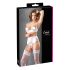 Cottelli - set ridicare bust cu dantelă și șireturi (alb) - 85B/L