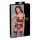 Cottelli Bondage - Set roșu mat cu dantelă și sutien de ridicare - XL
