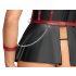 Cottelli Bondage - set strălucitor și cătușe pentru brațe (negru)