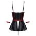 Cottelli Bondage - set strălucitor și cătușe pentru brațe (negru)