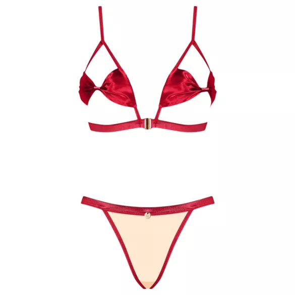 Obsessive - set lenjerie sexy - model Rubinesa - roșu - L/XL