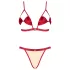 Obsessive - set lenjerie sexy - model Rubinesa - roșu - L/XL