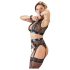 Cottelli Bondage - set lenjerie sexy cu dantelă 4 piese - L