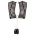 Cottelli Bondage - set lenjerie intimă din dantelă + cătușe (4 piese) - L