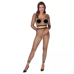   Cottelli - set sexy din plasă cu mâneci lungi - negru - mărimi S-L