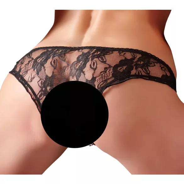 Cottelli - Chiloți tanga decupați - negru
