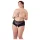 Cottelli Plus Size - chiloți deschiși cu dantelă și perle - negru - 3XL