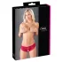 Cottelli - tanga damă deschisă cu fundiță - roșu - XL