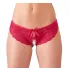 Cottelli - tanga damă deschisă cu fundiță - roșu - XL
