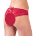 Cottelli - tanga damă deschisă cu fundiță - roșu - XL