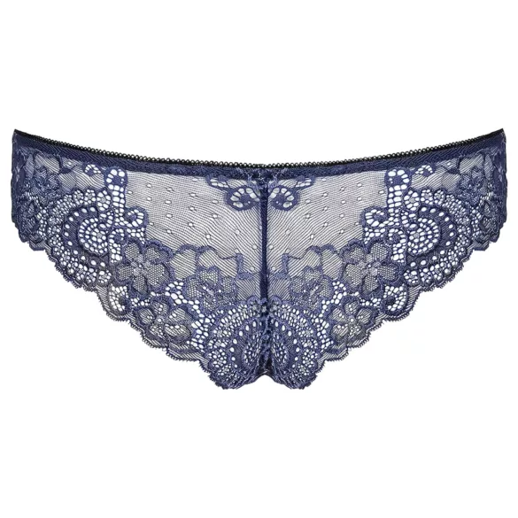 Obsessive - chiloți dama cu fundiță brodată - albastru - L/XL