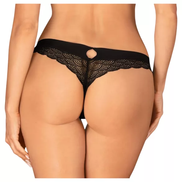 Obsessive - tanga sexy femei - dantelă neagră - M/L