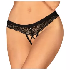 Obsessive Chemeris - tanga deschisă (negru) - M/L