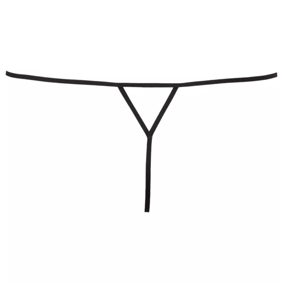 Cottelli - Tanga damă deschis cu strasuri - negru
