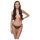 Cottelli - tanga de lux cu inele deschise (negru) - M/L