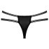 Cottelli - tanga de lux cu inele deschise (negru) - M/L