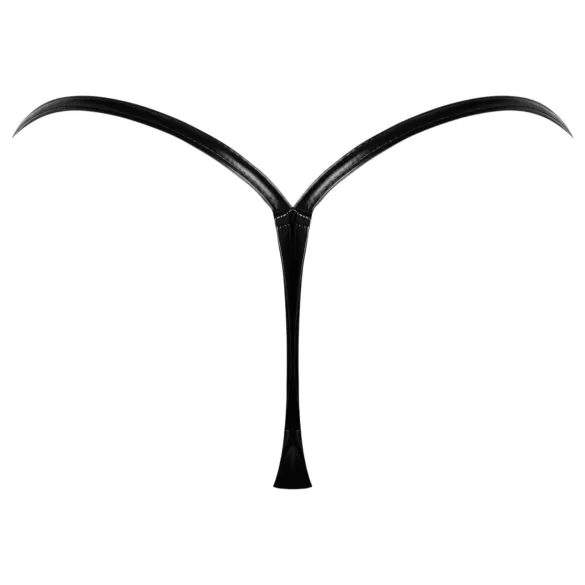 Noir - tanga sexy efect lucios - negru - L/XL
