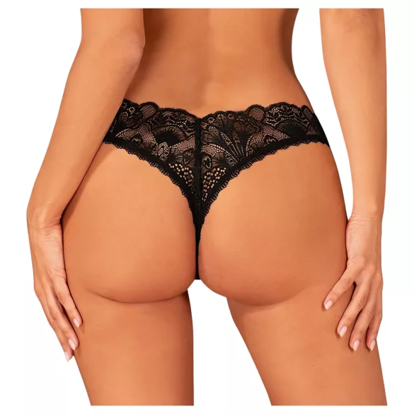 Obsessive - tanga deschisă sexy - dantelă neagră