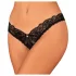 Obsessive - tanga deschisă sexy - dantelă neagră - XL/XXL